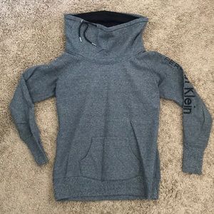 Calvin Klein gray cowl neck sweatshirt!